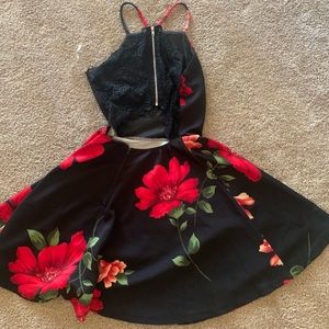 black and red dress size small